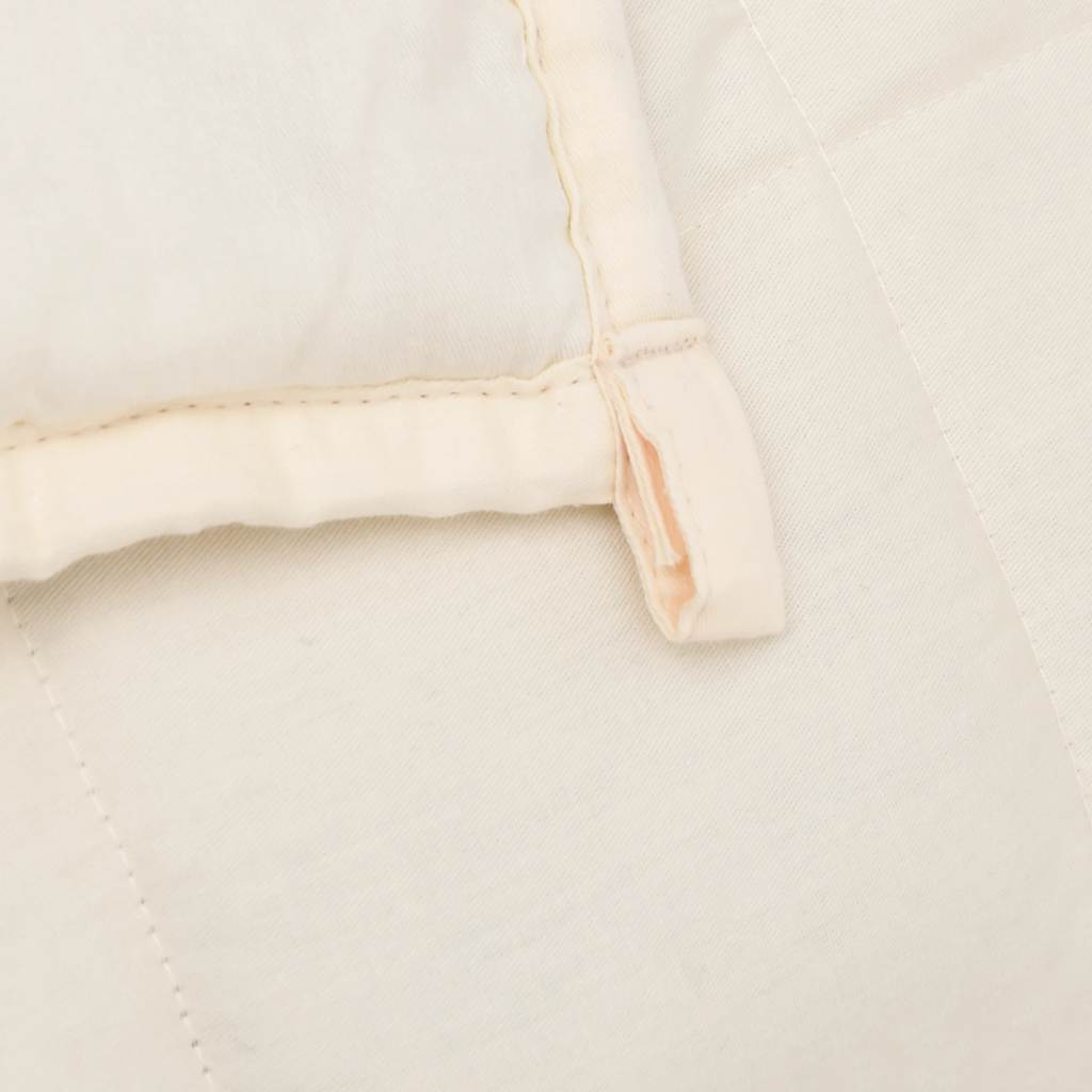Weighted Blanket Light Cream 150x200 cm 11 kg Fabric
