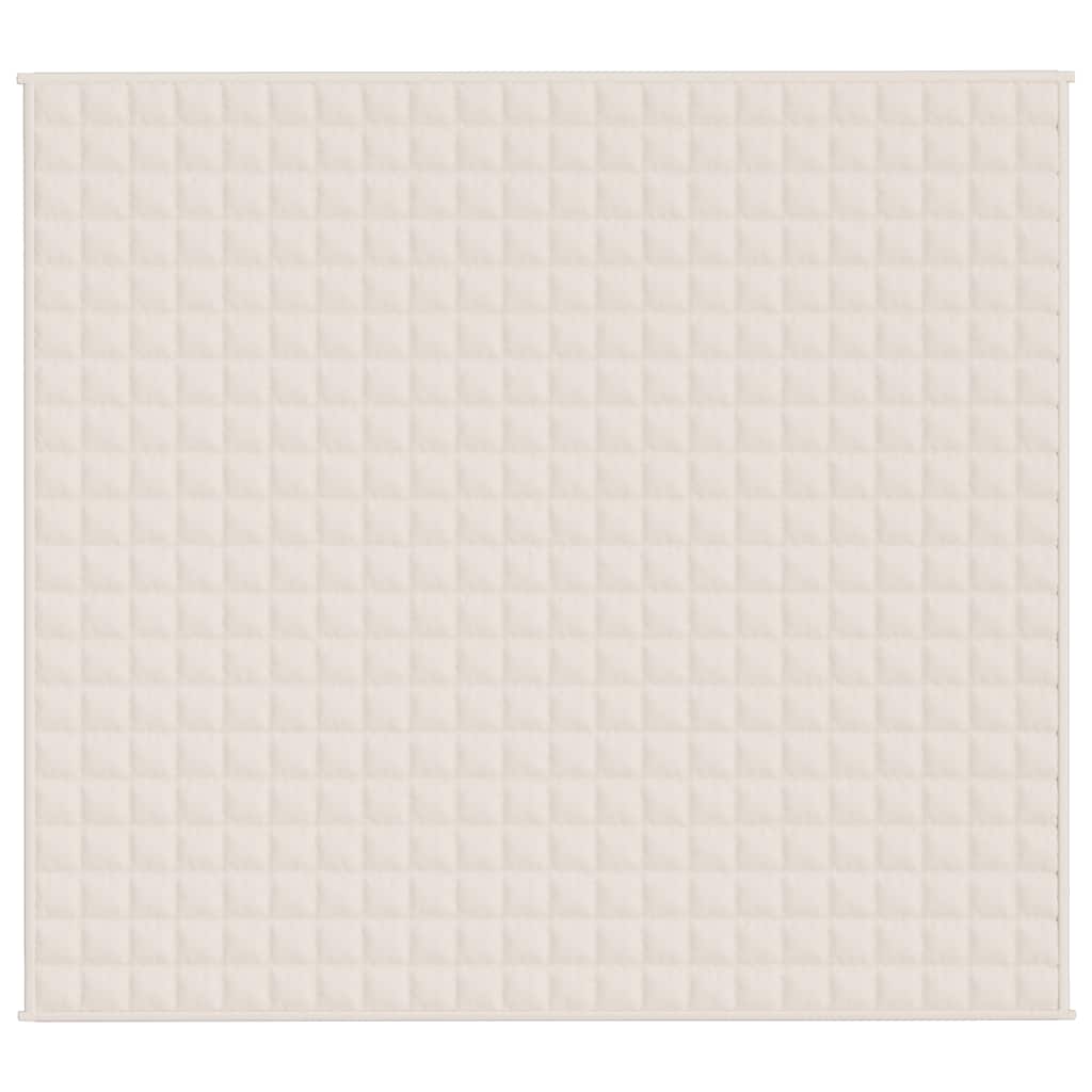 Weighted Blanket Light Cream 200x225 cm 13 kg Fabric