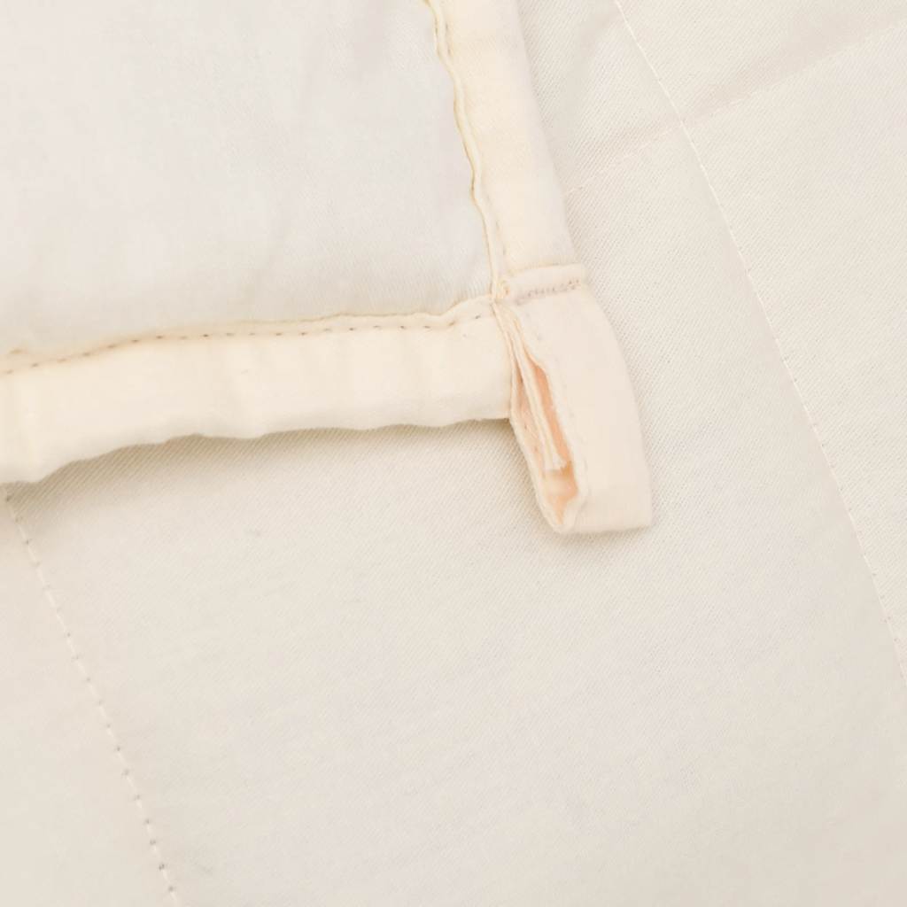 Weighted Blanket Light Cream 220x235 cm King 11 kg Fabric