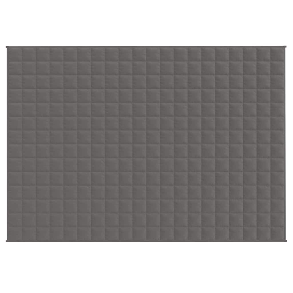 Weighted Blanket Grey 138x200 cm Single 6 kg Fabric