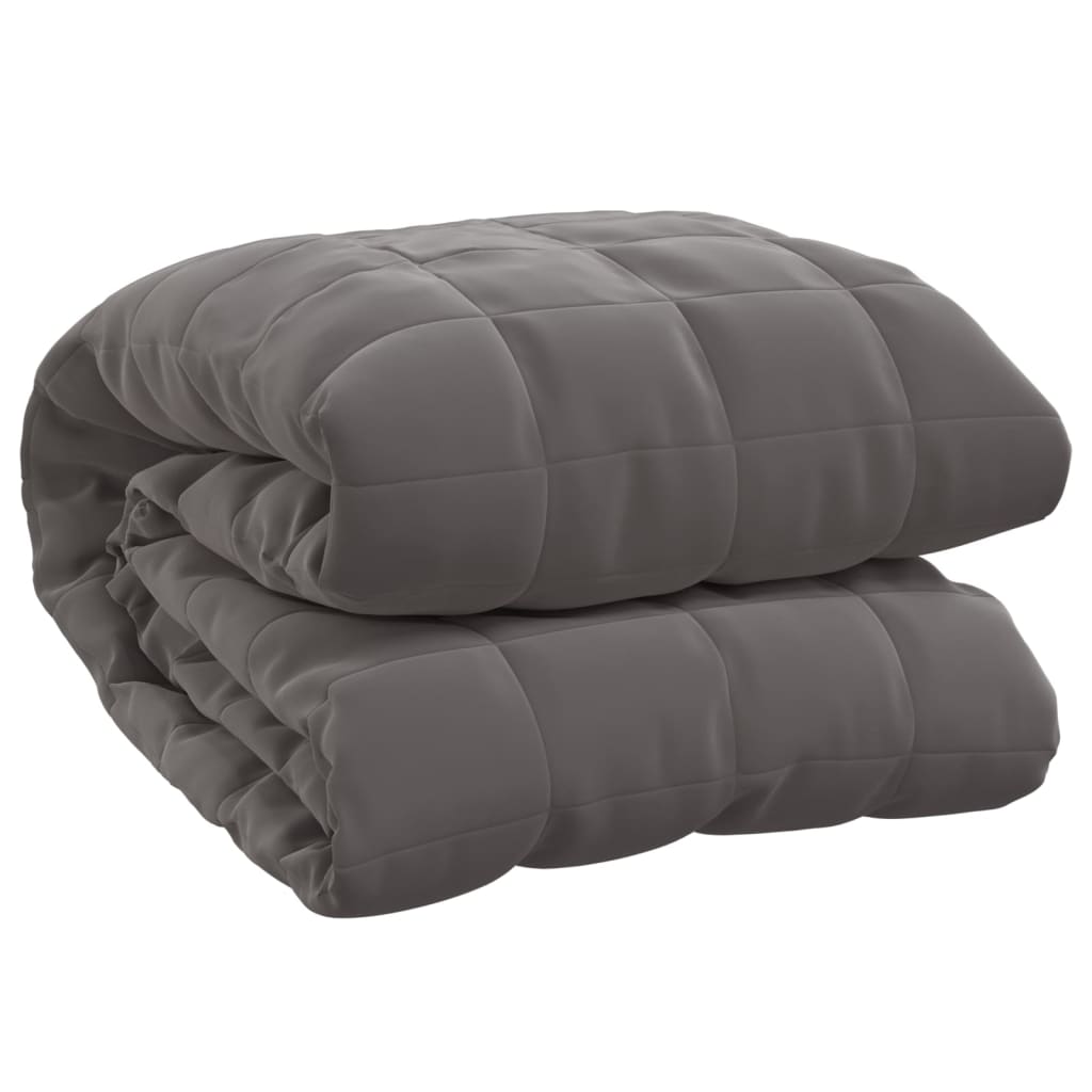 vidaXL Weighted Blanket Grey 150x200 cm 7 kg Fabric