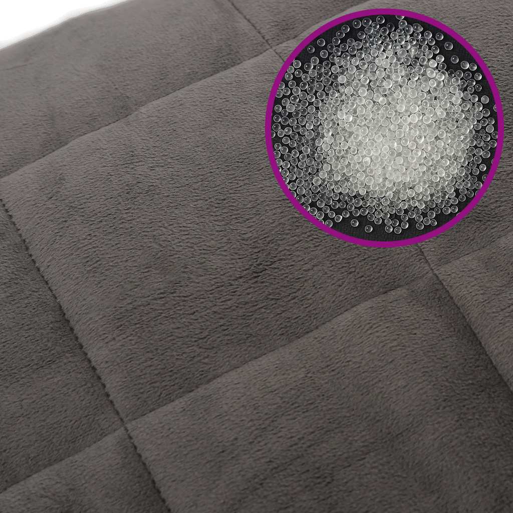 Weighted Blanket Grey 220x235 cm King 15 kg Fabric