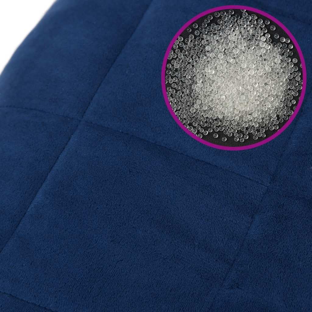 Weighted Blanket Blue 138x200 cm Single 6 kg Fabric