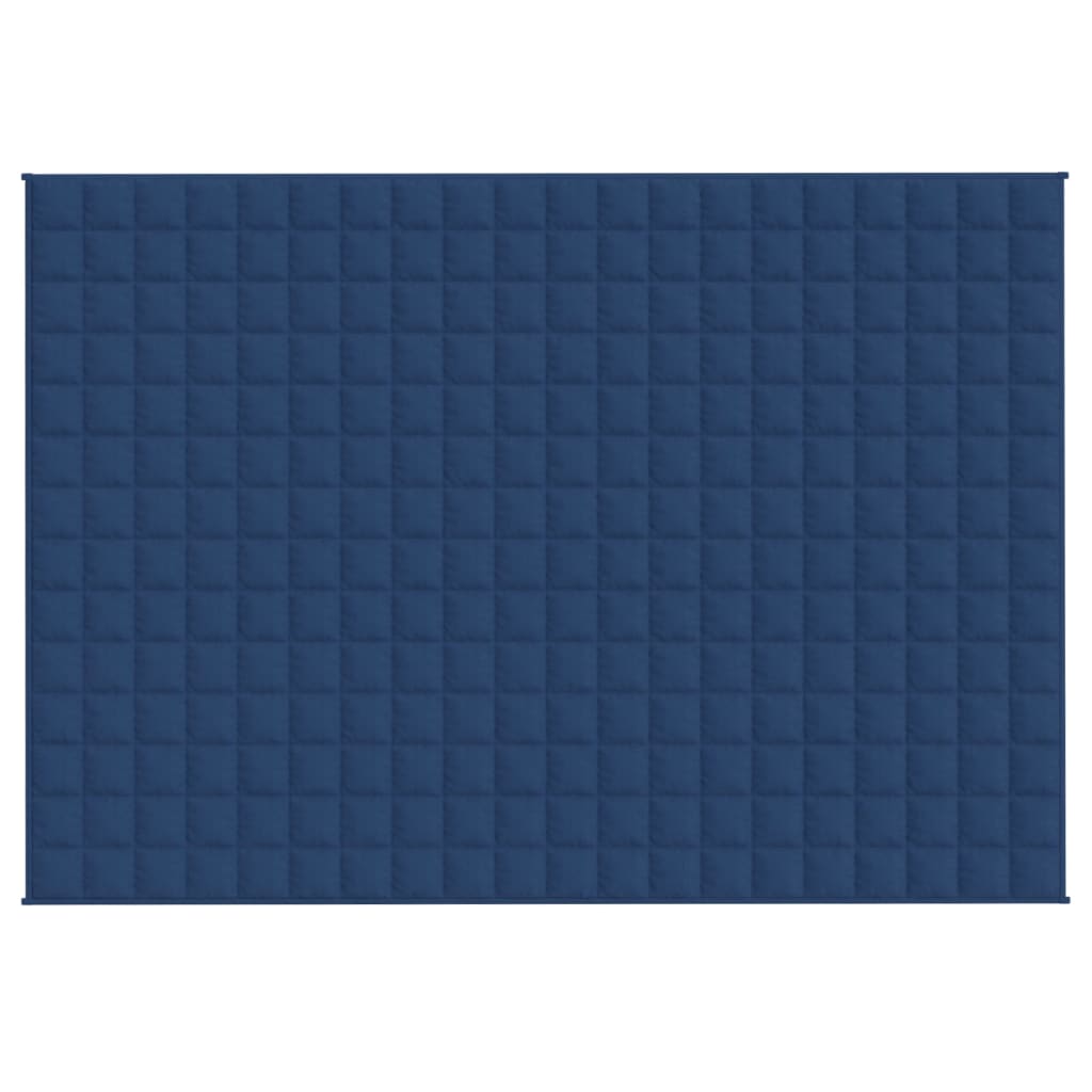 vidaXL Weighted Blanket Blue 138x200 cm Single 10 kg Fabric