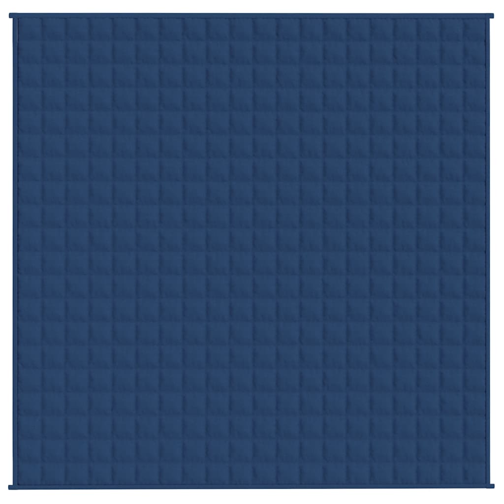 Weighted Blanket Blue 200x200 cm 9 kg Fabric