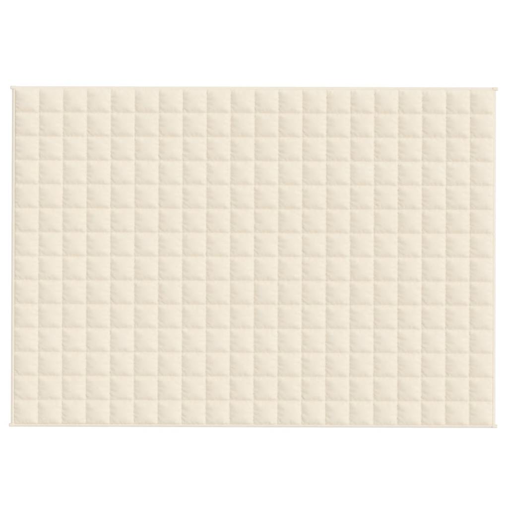 Weighted Blanket Light Cream 138x200 cm Single 6 kg Fabric
