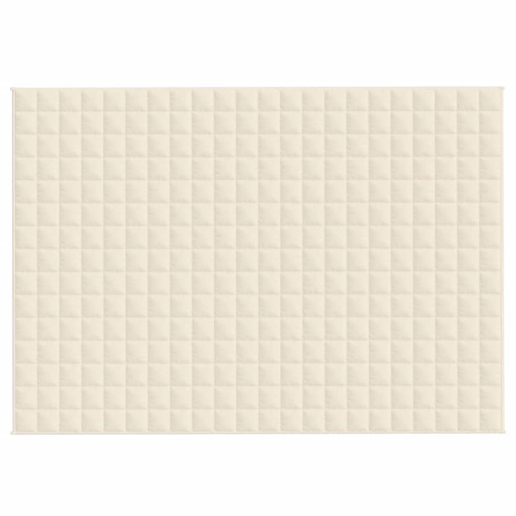 Weighted Blanket Light Cream 155x220 cm 11 kg Fabric