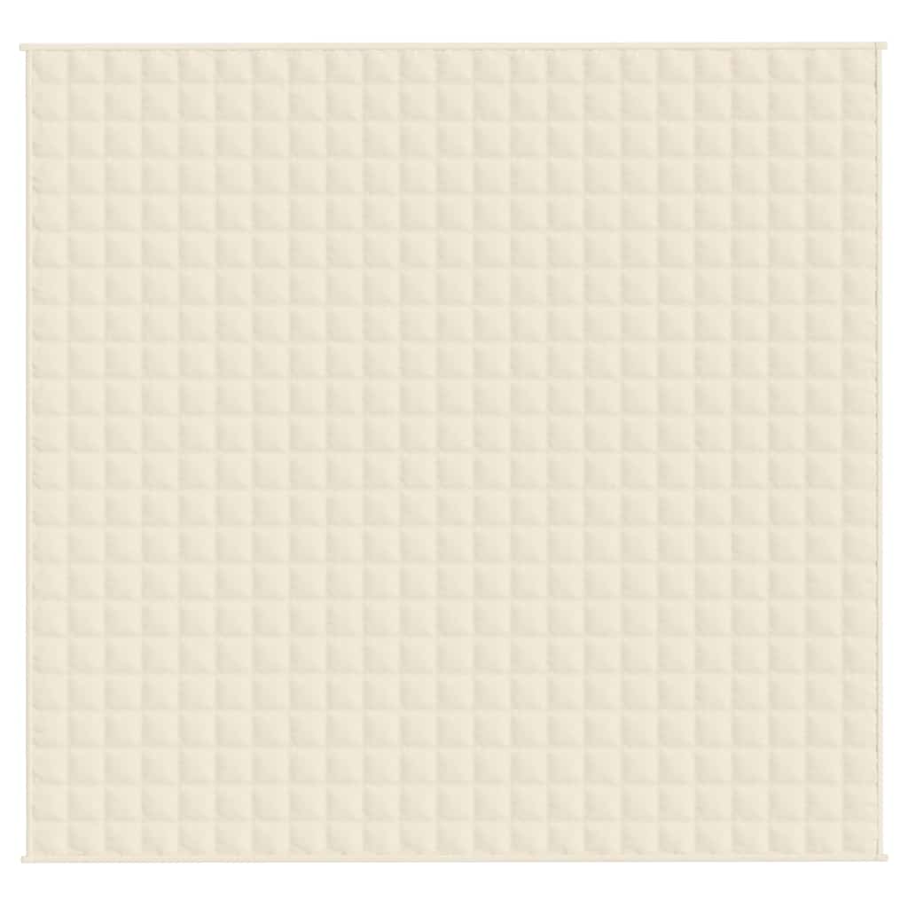 Weighted Blanket Light Cream 220x235 cm King 11 kg Fabric