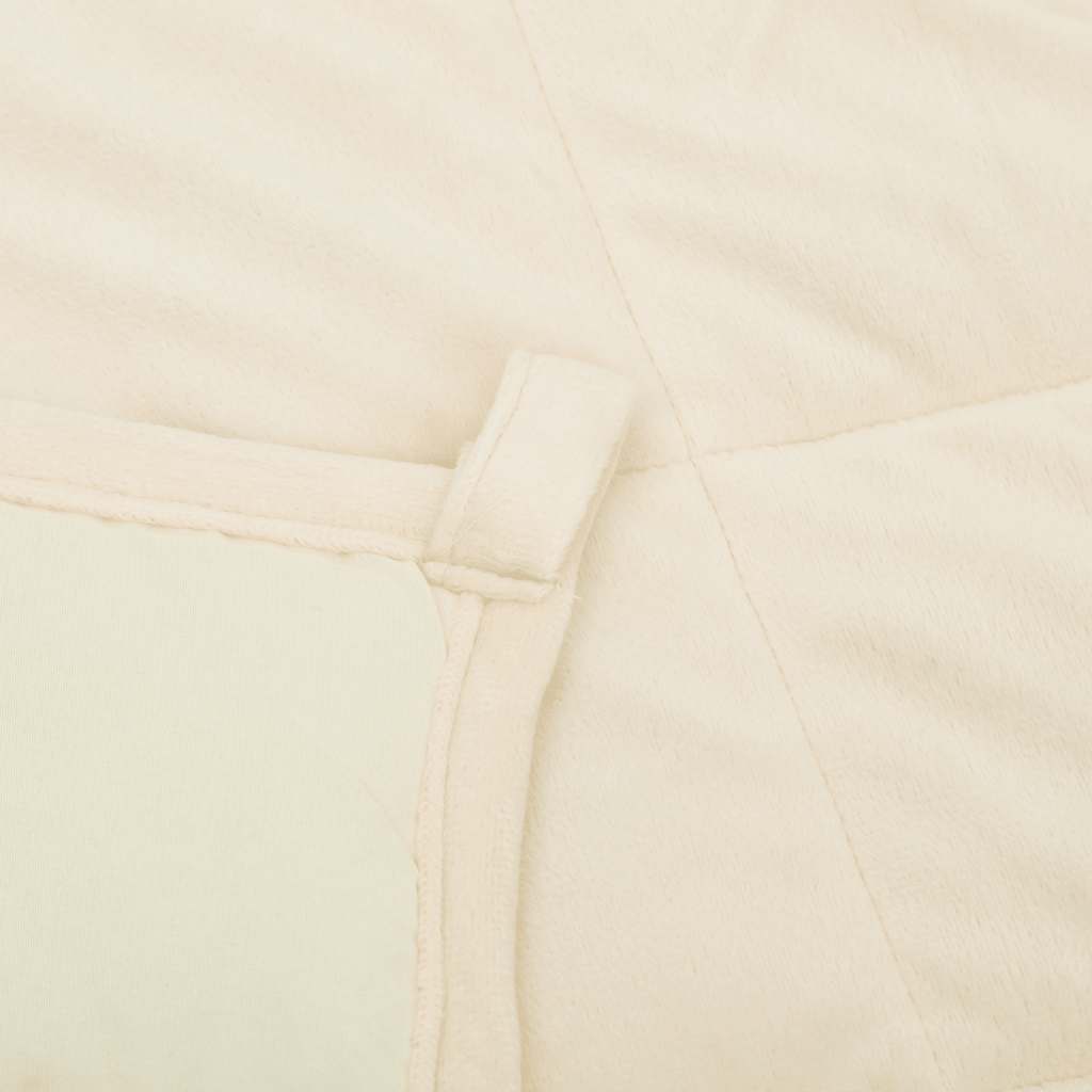 Weighted Blanket Light Cream 220x260 cm 11 kg Fabric