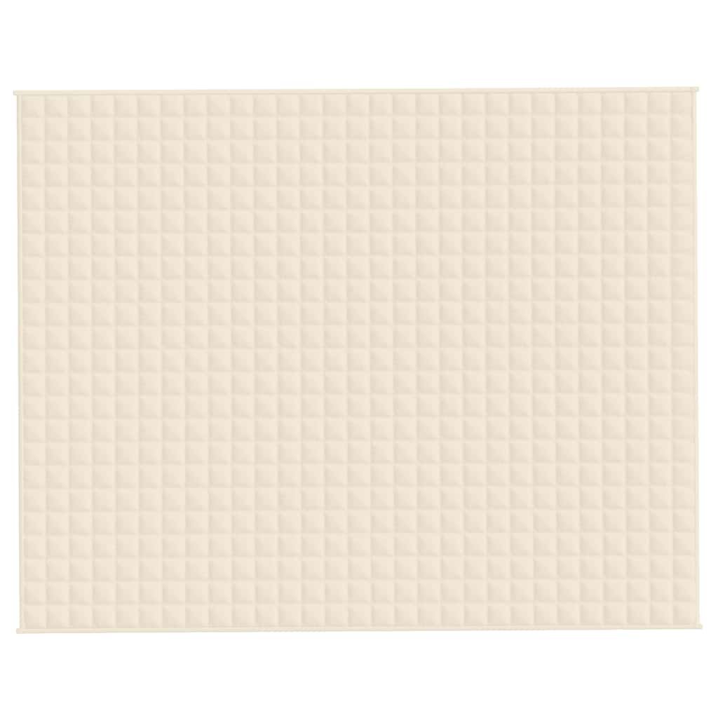 Weighted Blanket Light Cream 235x290 cm 11 kg Fabric