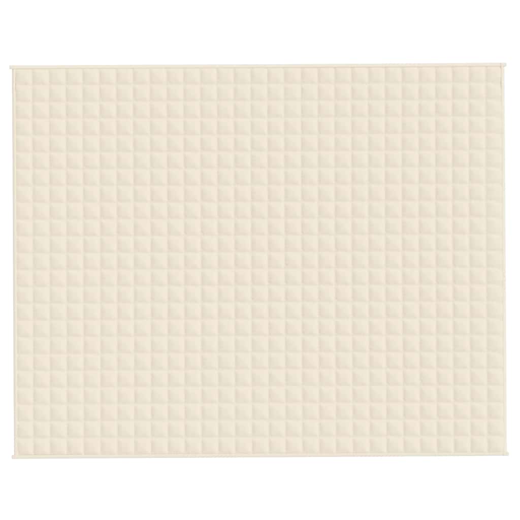 Weighted Blanket Light Cream 235x290 cm 15 kg Fabric