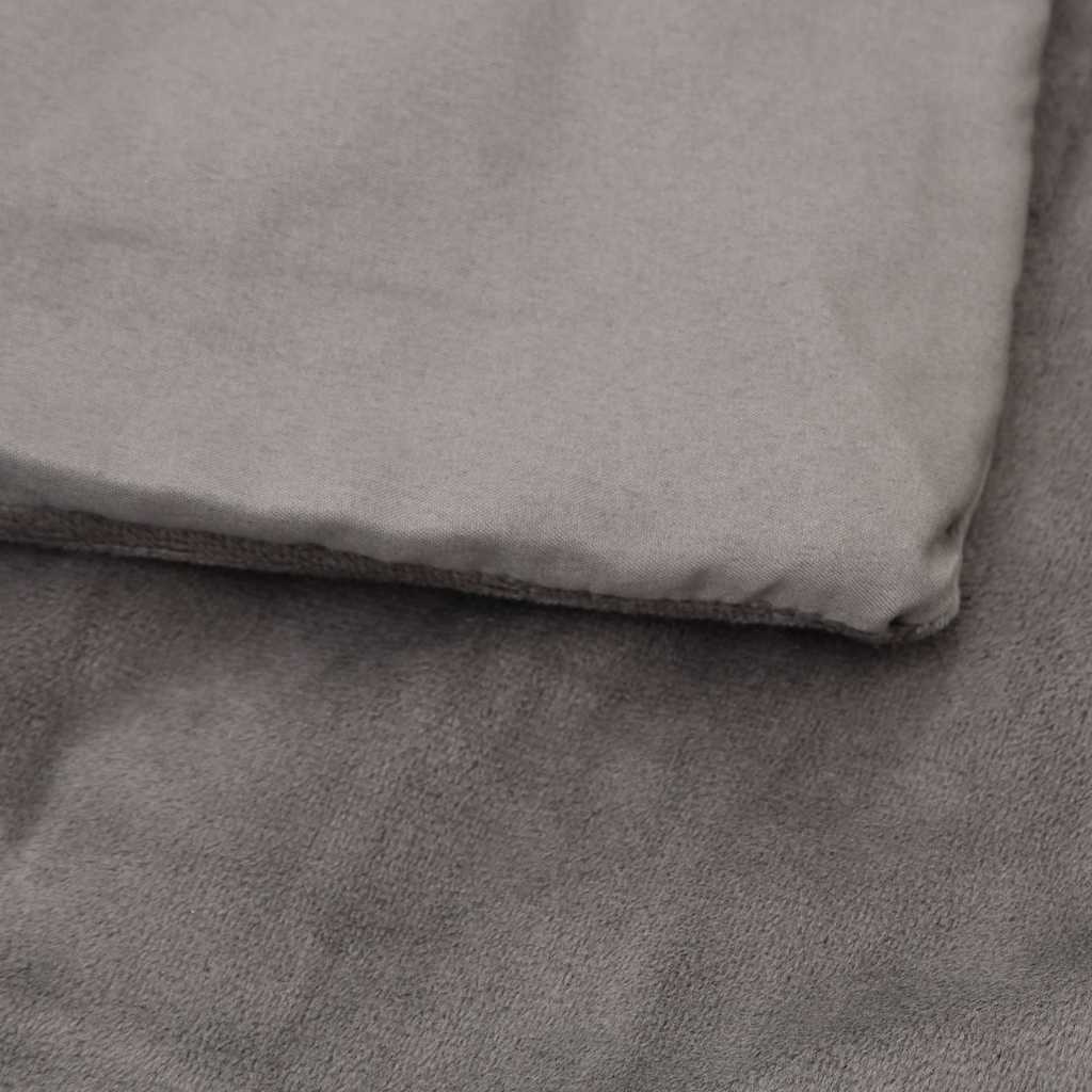 Weighted Blanket with Cover Grey 138x200 cm 10 kg Fabric