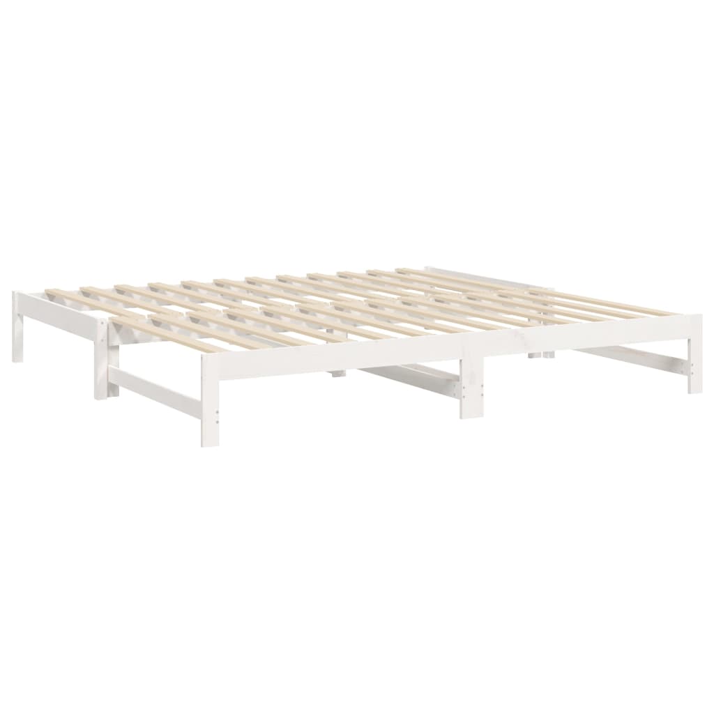 Day Bed | White | Solid pine wood | 2x | Expandable  | Day Bed