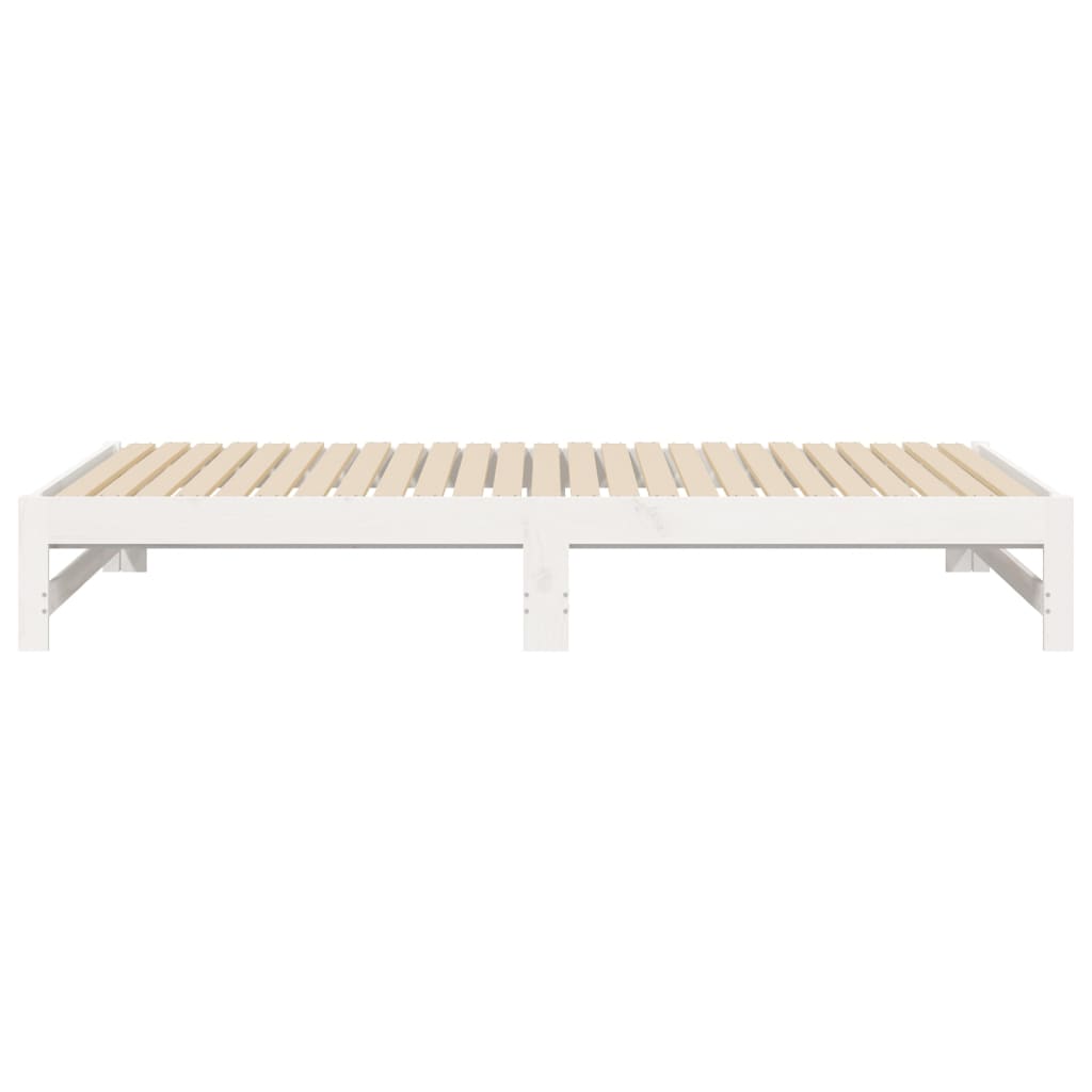 Day Bed | White | Solid pine wood | 2x | Expandable  | Day Bed
