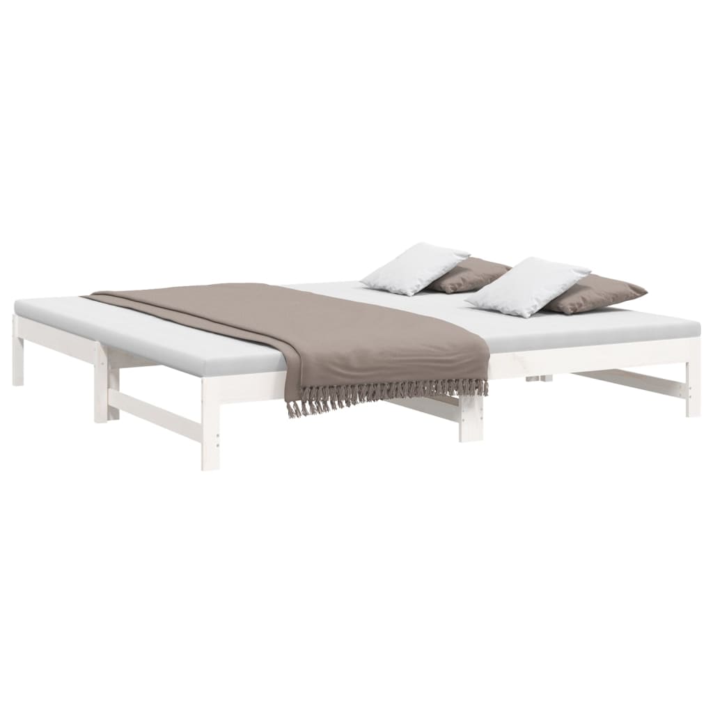 Day Bed | White | Solid pinewood | Double