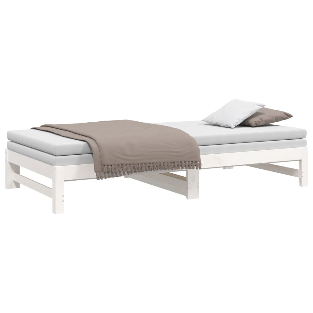 Day Bed | White | Solid pinewood | Double