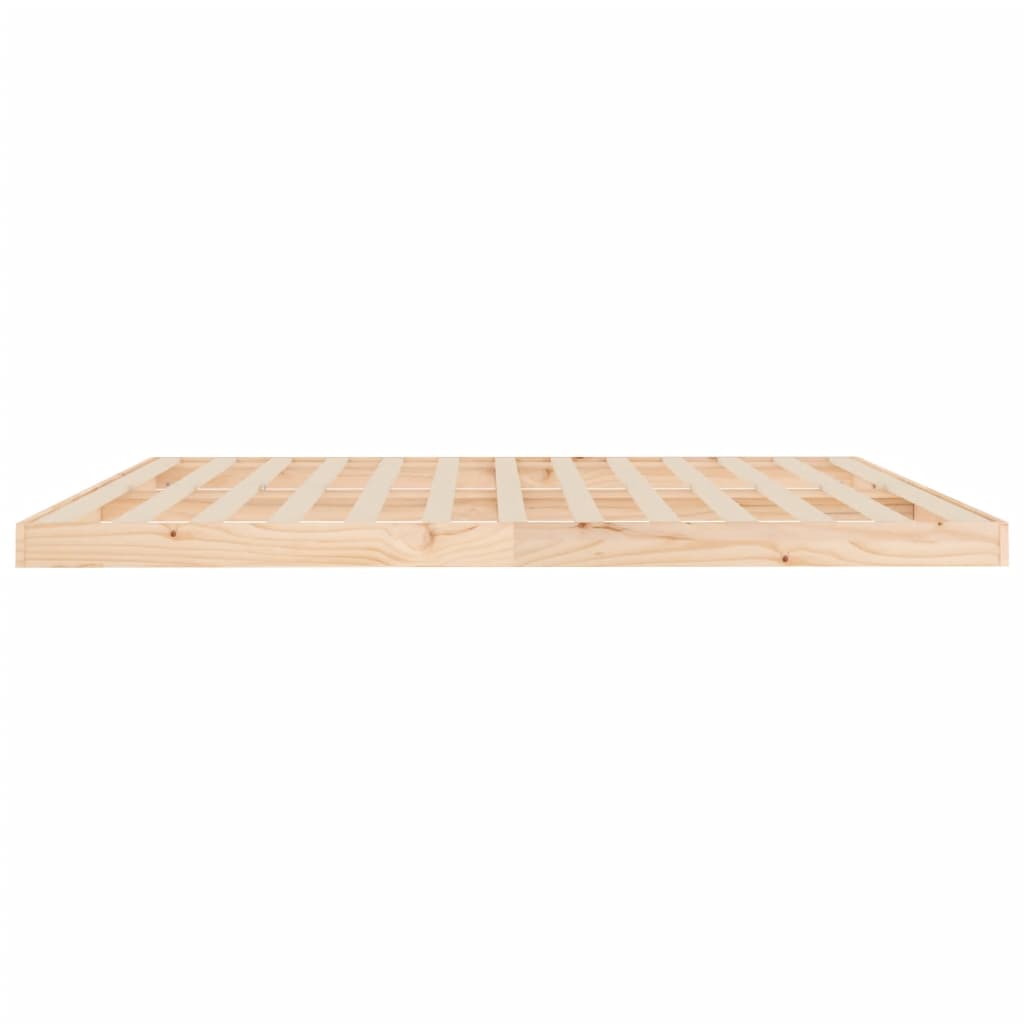Bed Frame without Mattress 200x200 cm Solid Wood Pine