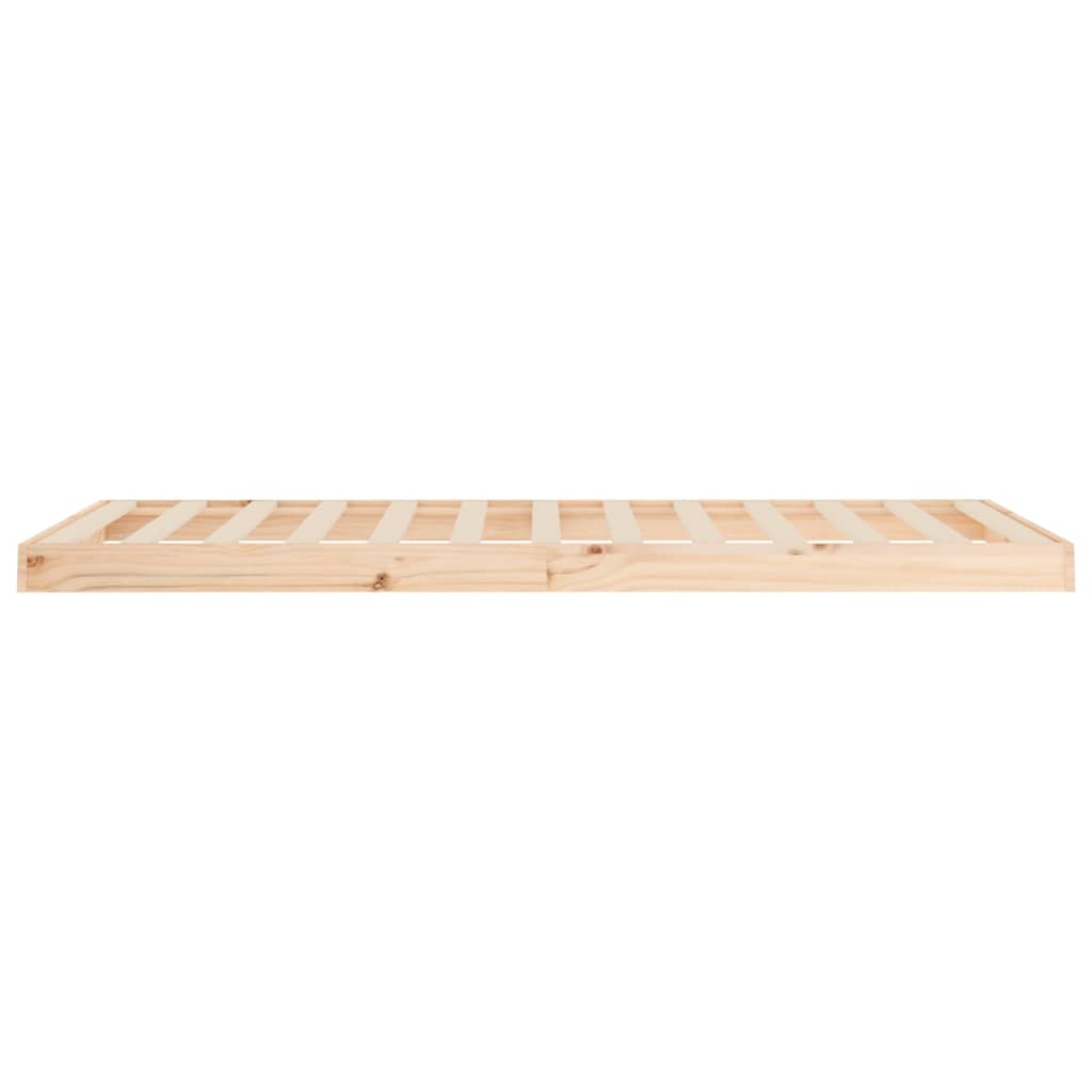Bed Frame without Mattress 90x200 cm Solid Wood Pine