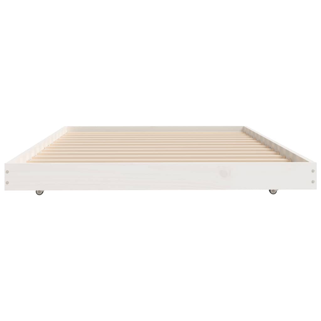 vidaXL Bed Frame without Mattress White 80x200 cm Solid Wood Pine