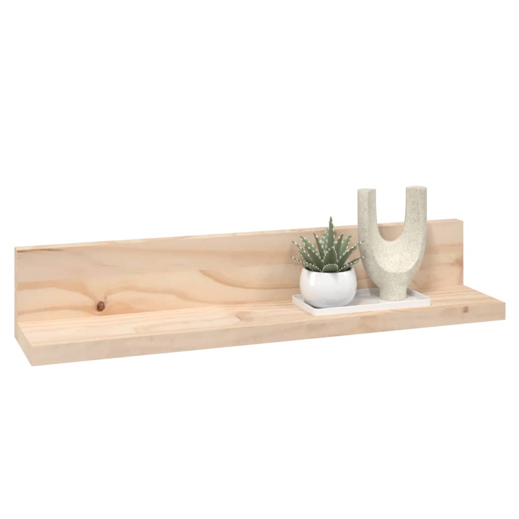 vidaXL Wall Shelves 2 pcs 50x11x9 cm Solid Wood Pine