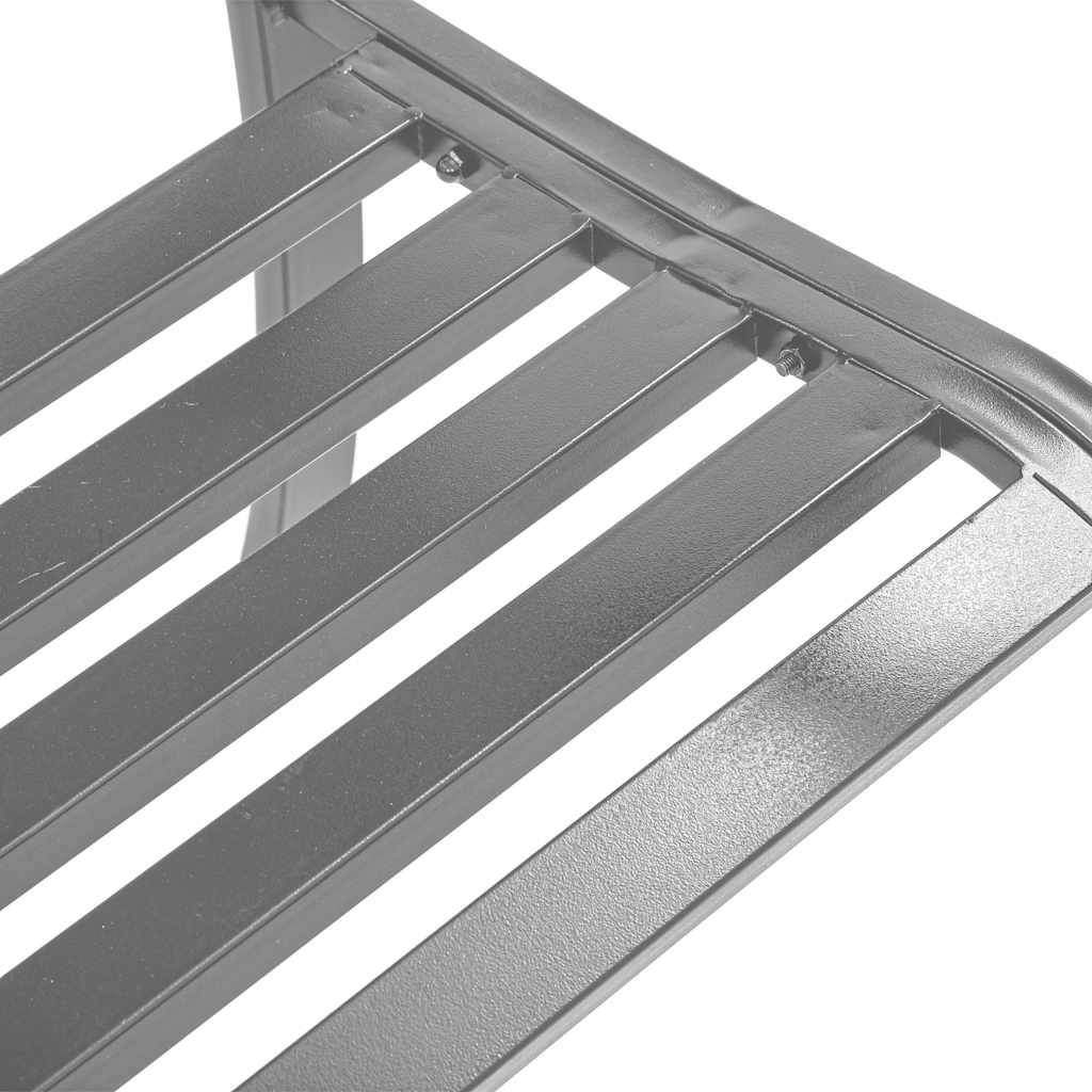 Garden Bench | Black | Steel, plastic | 120 cm | Durable | Garden Bench