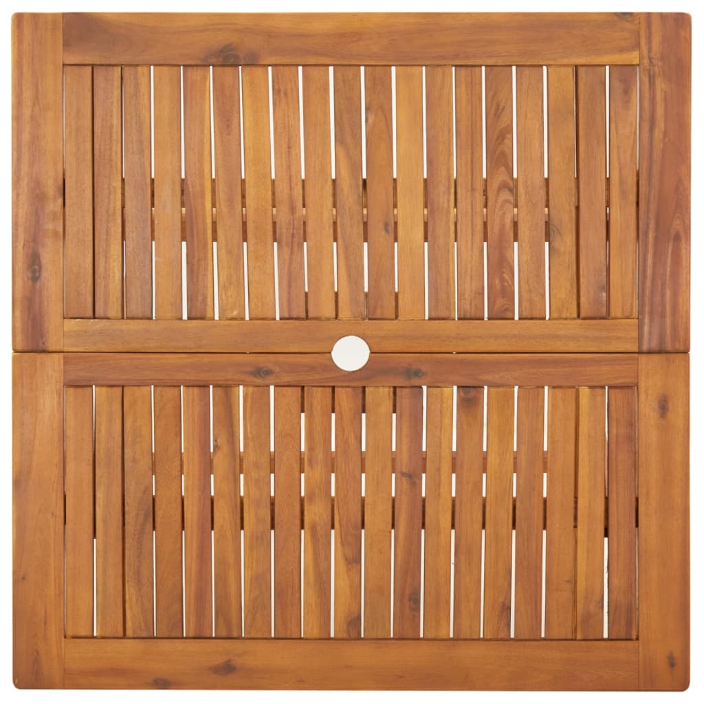 5 Piece Garden Dining Set Solid Wood Acacia