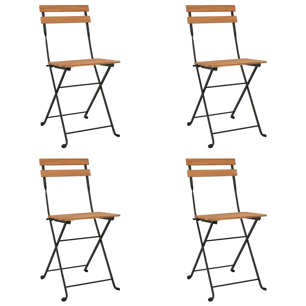 Folding Bistro Set | Natural wood | Solid acacia wood | Standard