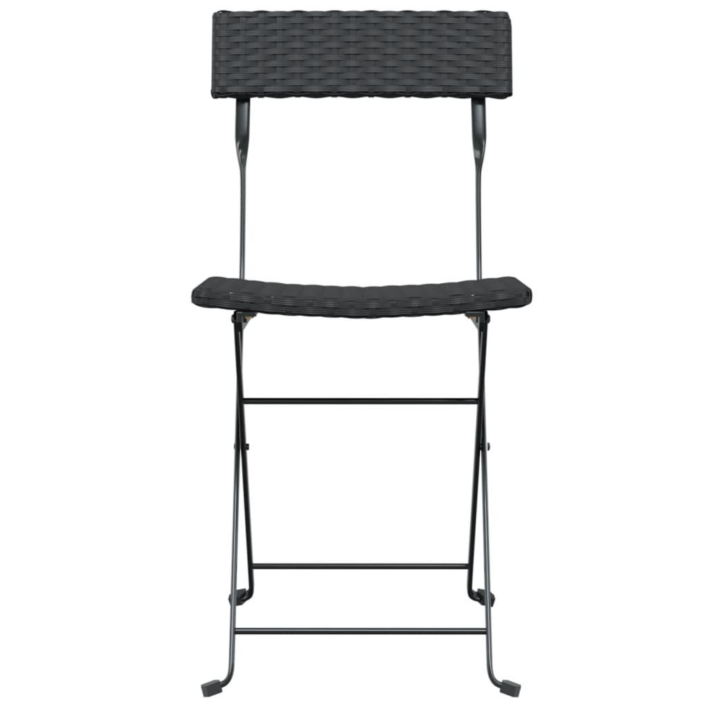 Folding Bistro Chair | Set of 8 | Black
