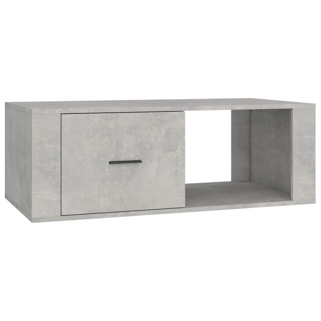 Coffee Table Concrete Grey 100x50,5x35 cm Engineered Wood