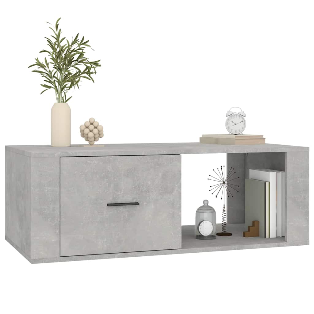 Coffee Table Concrete Grey 100x50,5x35 cm Engineered Wood