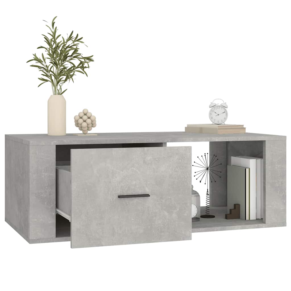 Coffee Table Concrete Grey 100x50,5x35 cm Engineered Wood