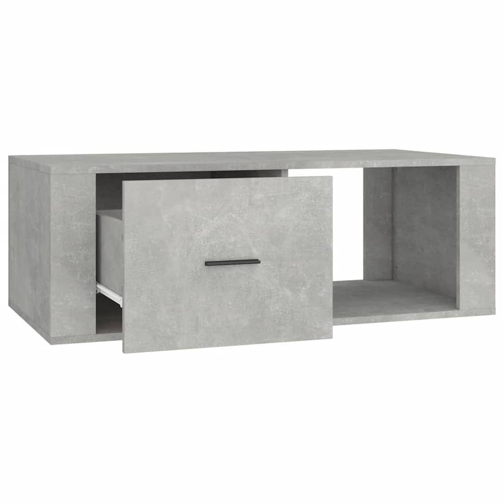 Coffee Table Concrete Grey 100x50,5x35 cm Engineered Wood