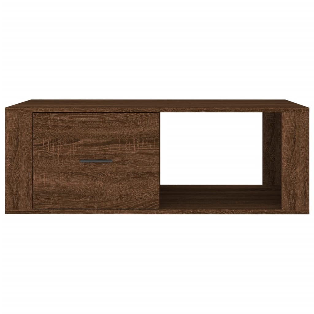 Coffee Table Brown Oak 100x50,5x35 cm Engineered Wood