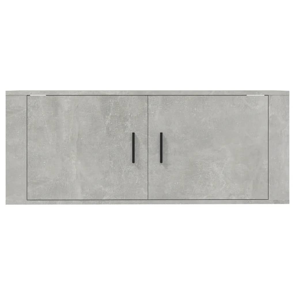 vidaXL Wall Mounted TV Cabinet Concrete Grey 100x34.5x40 cm