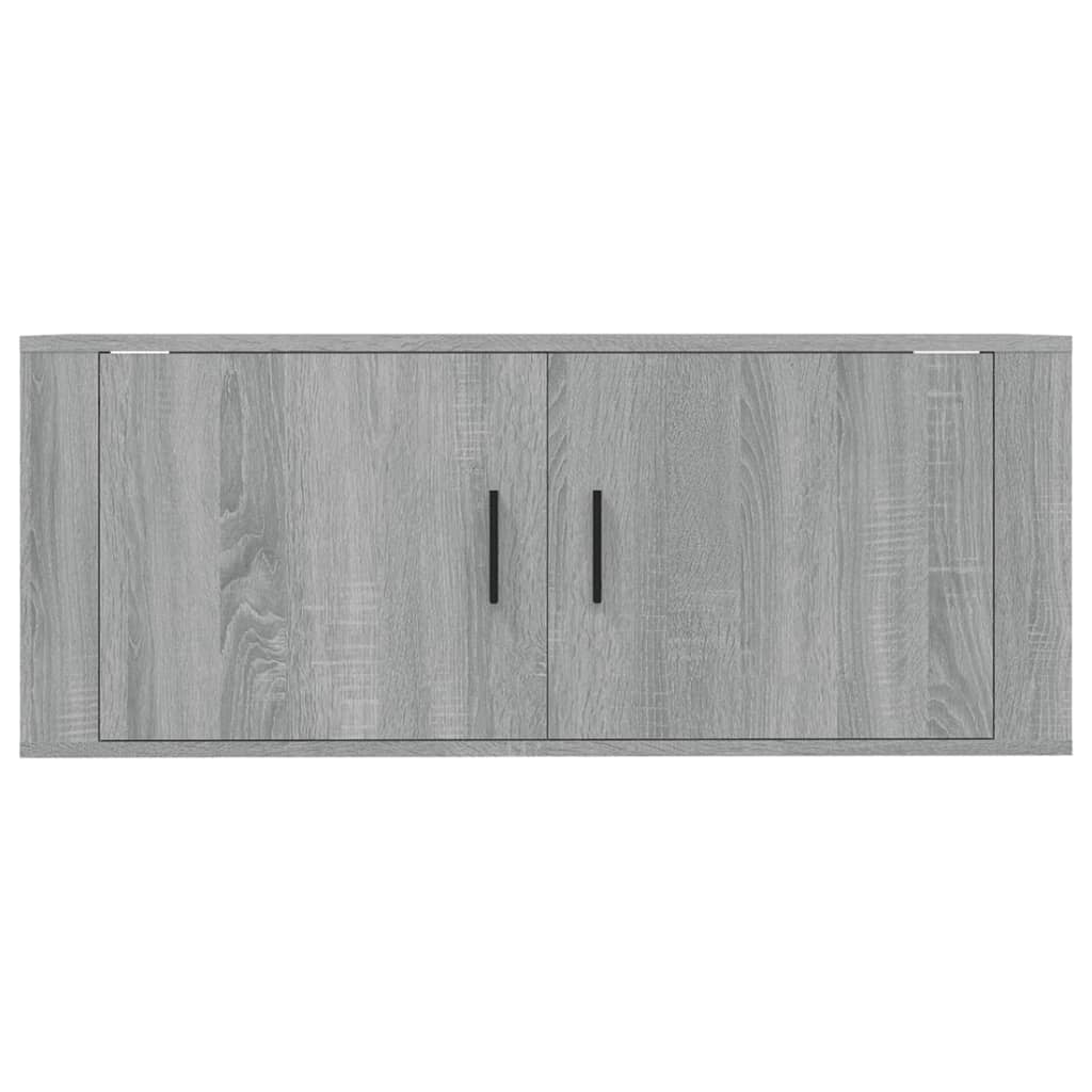 Wall Mounted TV Cabinet Grey Sonoma 100x34,5x40 cm