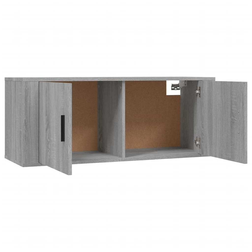 Wall Mounted TV Cabinet Grey Sonoma 100x34,5x40 cm