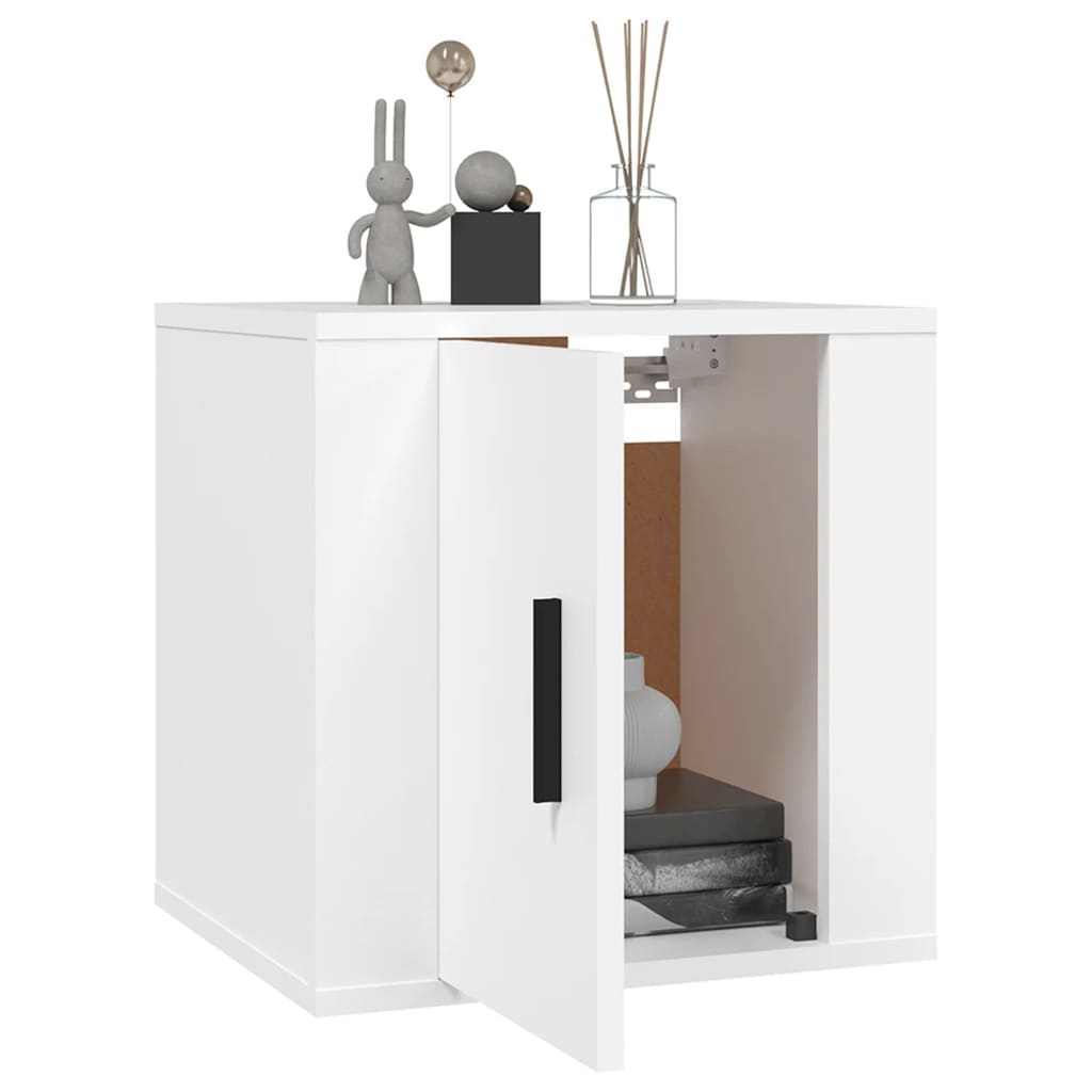2 Piece Wall-mounted TV Cabinet Set White 40x34,5x40 cm