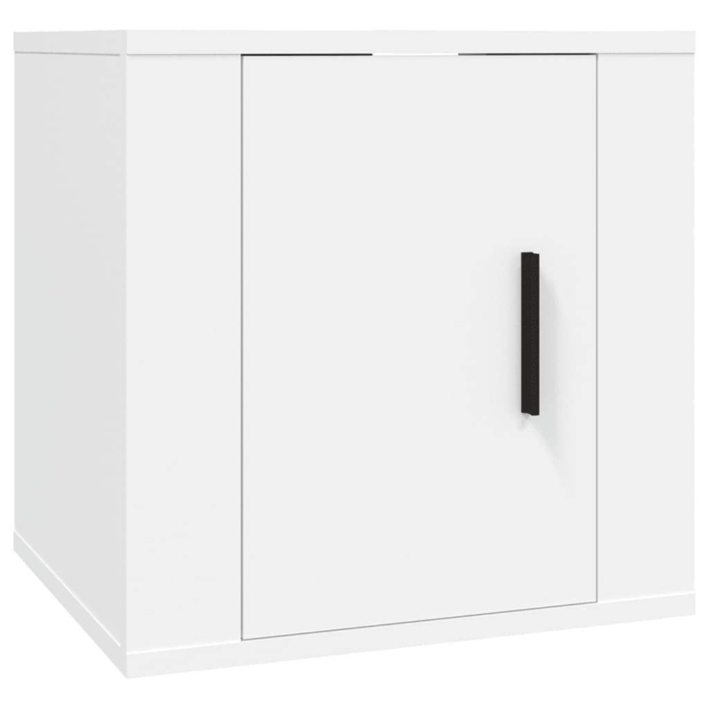 2 Piece Wall-mounted TV Cabinet Set White 40x34,5x40 cm