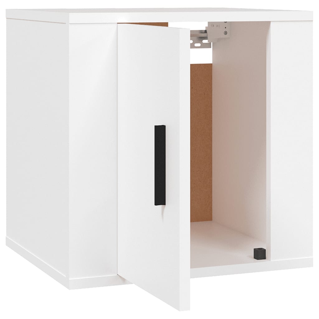 2 Piece Wall-mounted TV Cabinet Set White 40x34,5x40 cm