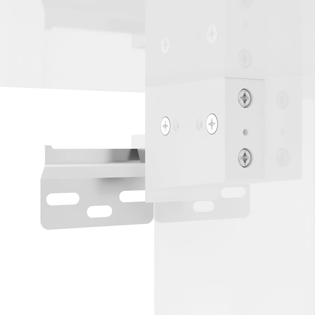2 Piece Wall-mounted TV Cabinet Set High Gloss White 40x34,5x40 cm