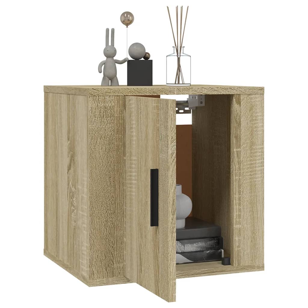 2 Piece Wall-mounted TV Cabinet Set Sonoma Oak 40x34,5x40 cm