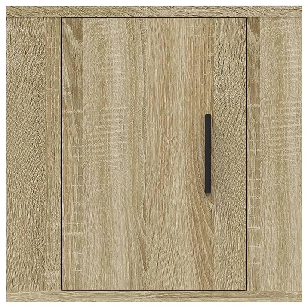 2 Piece Wall-mounted TV Cabinet Set Sonoma Oak 40x34,5x40 cm