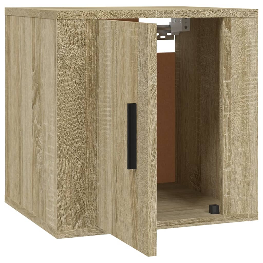 2 Piece Wall-mounted TV Cabinet Set Sonoma Oak 40x34,5x40 cm