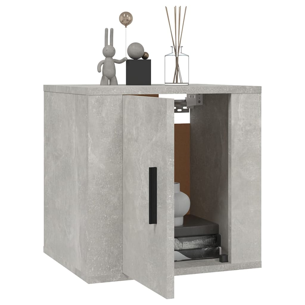 2 Piece Wall-mounted TV Cabinet Set Concrete Grey 40x34,5x40 cm