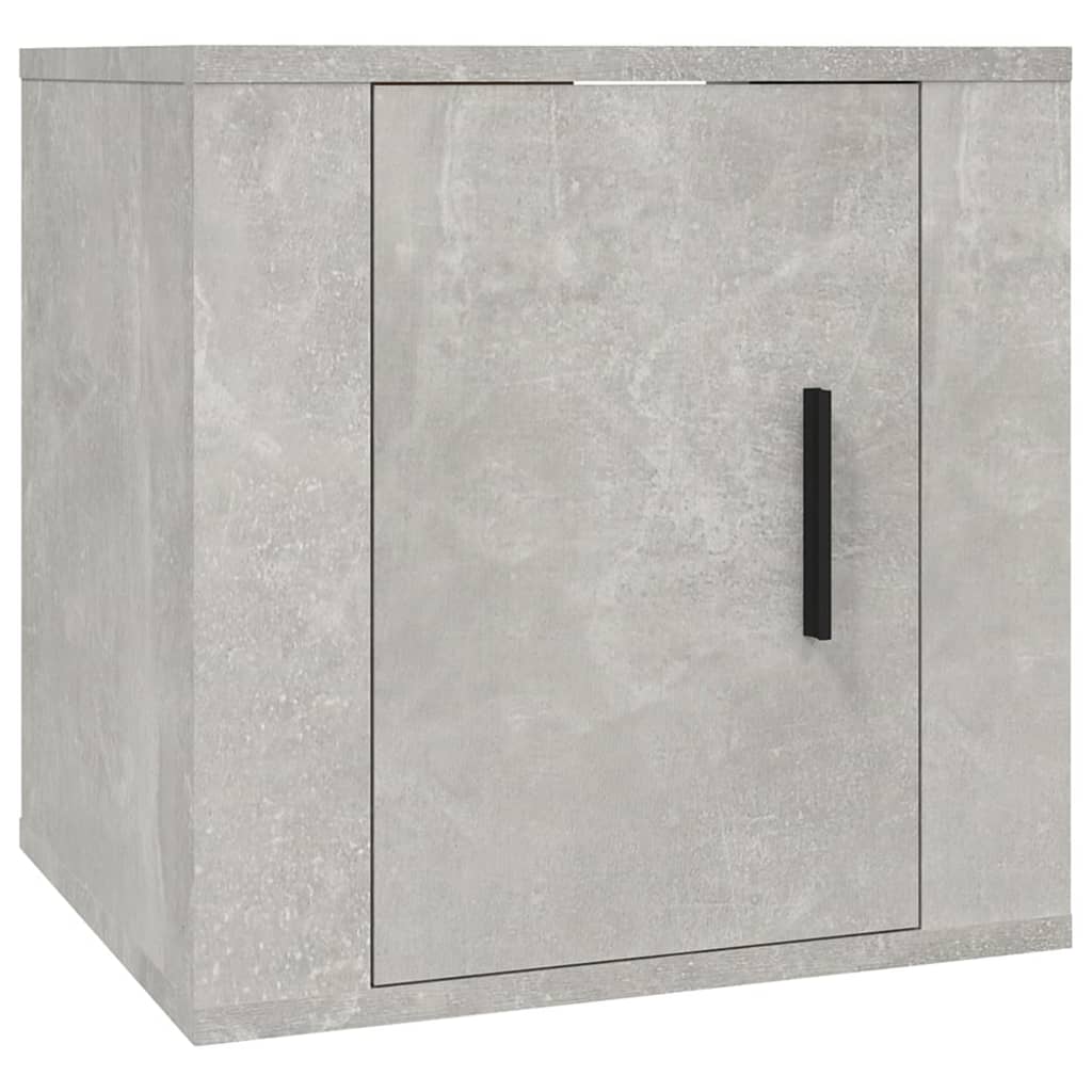 2 Piece Wall-mounted TV Cabinet Set Concrete Grey 40x34,5x40 cm