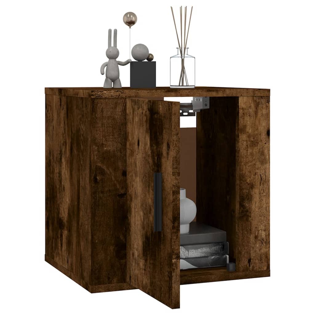 2 Piece Wall-mounted TV Cabinet Set Smoked Oak 40x34,5x40 cm