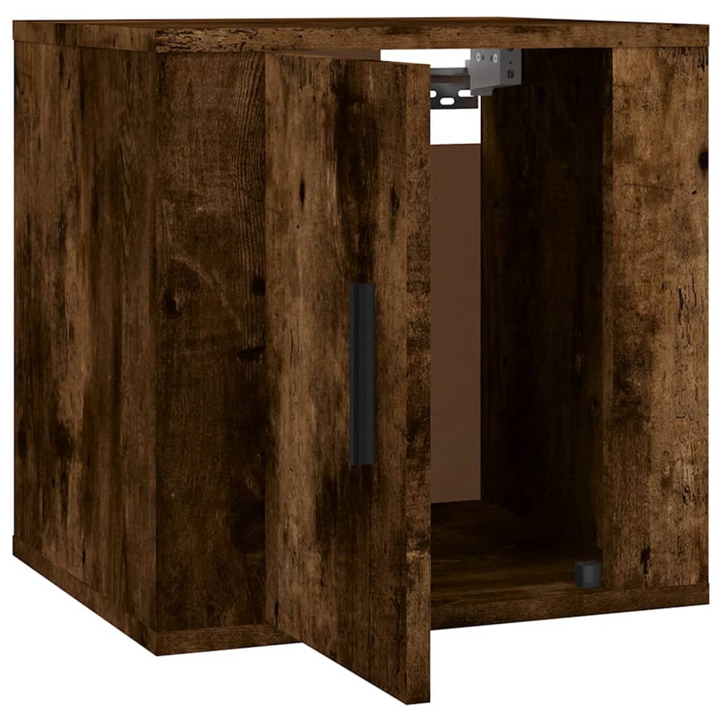 2 Piece Wall-mounted TV Cabinet Set Smoked Oak 40x34,5x40 cm