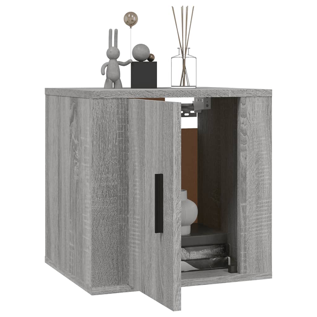 2 Piece Wall-mounted TV Cabinet Set Grey Sonoma 40x34,5x40 cm
