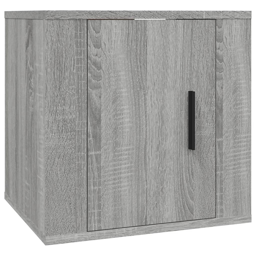 2 Piece Wall-mounted TV Cabinet Set Grey Sonoma 40x34,5x40 cm