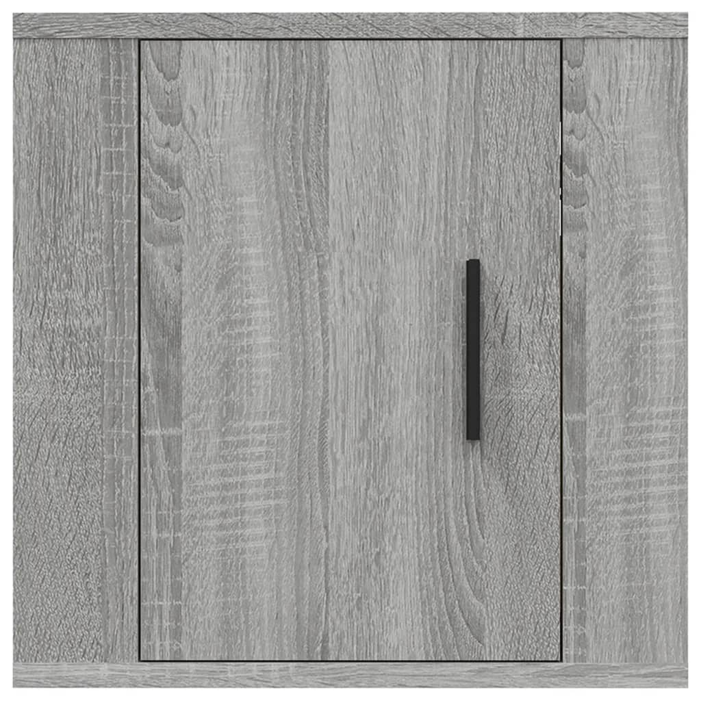 2 Piece Wall-mounted TV Cabinet Set Grey Sonoma 40x34,5x40 cm